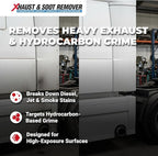 Corrosion Technologies Xhaust & Soot Remover, Superconcentrated Cleaner Degreaser For Exhaust Soot, Belly Grime, Brake Dust & Bug Splats, Multi Purpose Aircraft & Fleet Cleaning Solution, 1 Gallon