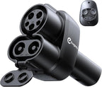 Ecogenix Upgraded 2In1 CCS & J1772 to Tesla Adapter, 250KW Fast CCS1 to Tesla Charging Adapter, ONLY Fit for Tesla Model Y, 3, S, X, Compatible with Level 1 2 3 Charging Stations with CCS1& J1772