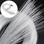 AKEPO PMMA END Glow Fiber Optic 50pcs 13.1ft/4m Ф0.03in(0.75mm) Fiber Strands for LED Star Ceiling Sky Light Kit and Fibre Optical Lighting Decoration (Without Light Source)