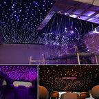 AKEPO 16W RGBW Twinkle Fiber Optic Lights, 550pcs 13.1ft/4m 0.03in Optical Fibers+RGBW+Music Activated+APP & Remote Controller Starlight Headliner Kit for Car/Home