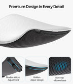 Wigoo Center Console Lid Cover for Tesla Model Y Juniper 2025-2026 & Model 3 Highland 2024-2026 (Standard, Premium & Performance), [Soft Support] Nappa Leather Armrest Protector Cover, White