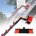 Window Cleaning Brush, Extendable Cleaning Pole, Water Fed Telescopic Brush for Solar Photovoltaic Panel, High Windows and Car Windshield