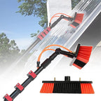 Window Cleaning Brush, Extendable Cleaning Pole, Water Fed Telescopic Brush for Solar Photovoltaic Panel, High Windows and Car Windshield