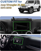 SKYLOTEC Phone Holder for Jeep Wrangler JK JKU 2011-2016 2017 2018 Accessories Car Magnetic Phone Mount Compatible with MagSafe, Strong Magnets Fast Wireless Charger Dashboard Mount Dash Tray