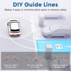 7-inch Backup Camera Ease-Setup for Cars: HD 1080P Touch Key Rear View Camera Real Time Image - Waterproof Reverse Camera for Van SUV Truck Y16