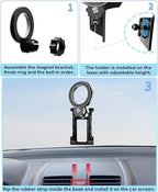 Car Phone Holder for Honda CR-V 2007-2011 CRV Accessories Compatible with MagSafe Hands-Free 360 Degree Rotation Adjustable Cell Phone Mount Does Not Affect Air Vent
