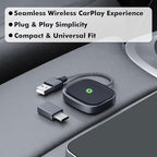 Travel Depot Wireless CarPlay Adapter for iPhone, Converts Wired to Wireless Adapter CarPlay, Plug & Play for Apple Car Play, Fast Auto Connect Bluetooth Dongle Car Streaming Device, Fits 800+ Models