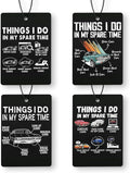 Car Lovers Gifts Air Freshener 4 Pcs, Funny Humorous Sarcastic Hanging Air Freshener for Cars, Car Enthusiast Gifts Accessories for Men
