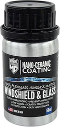 Professional Windshield & Glass Ceramic Coating (50ml) / 18 Month Protection, Increase Visibility, Prevents Water Spots, Staining & Scratches/For Glass, Isinglass, Plexiglass