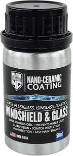 Professional Windshield & Glass Ceramic Coating (50ml) / 18 Month Protection, Increase Visibility, Prevents Water Spots, Staining & Scratches/For Glass, Isinglass, Plexiglass