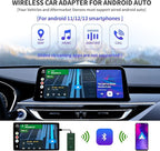 AACPLAY 2024 Wireless Android Auto Car Adapter Converts Wired Android Auto to Wireless, Android Auto Wireless Dongle for AA, USB Type-A or USB Type-C Plug-in, Version 2.0