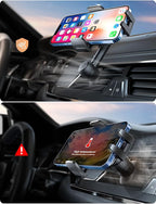 Phone Mount for Car Vent: [Never Blocking] Air Vent Cell Phones Holder for iPhone & Samsung Android Smartphone [Thick Cases Friendly] Hands-Free Auto Mobile Phone Stand (Gray)