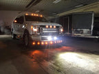 iJDMTOY 20pc Set Amber Yellow LED Front Bumper Valance Accent Running Light Kit/LED Air Dam Light Kit, Compatible with Dodge/Chevy/GMC HD, Ford Super Duty Trucks or Semi Trucks