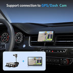 BESTEK 180W Cigarette Lighter Splitter, 3-Socket Car Cigarette Lighter with PD36W/65W and QC3.0 18W Ports, Cigarette Lighter Adapter, LED Voltage Display for Dash Cam, GPS, iPad/Laptop/Phone