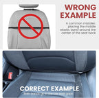 Viaviat Car Seat Organizers Waterproof Backseat Protector with Storage Pocket Large Leather Kick Mats for Kids Pets Automobile SUV Truck (Black, Large Pocket)