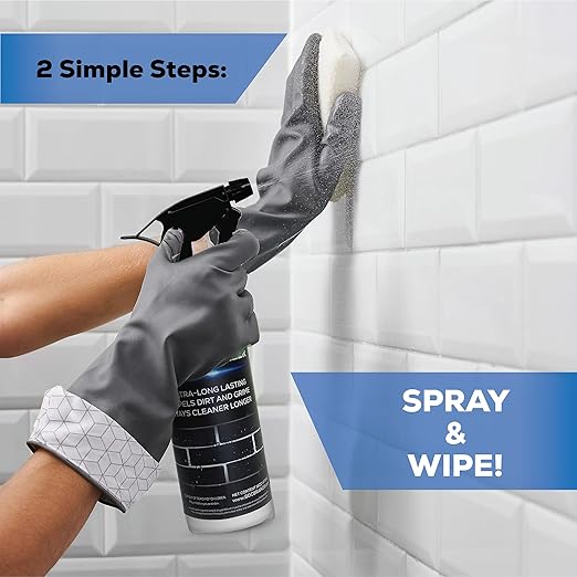 AQUA-X Grout Sealer (1 Qt): Professional-Grade Impregnator Sealant for Shower Tile Grout and Backsplash - Long-Lasting with Fast-Drying Formula
