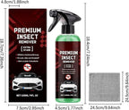Car Paint Cleaner, Automotive Tar Remover, 120ml Heavy Duty Detailing Spray With Towel For Windshield Window Cleaning Supplies Valeting Accessory Restoration Gear Component Tool System Gear