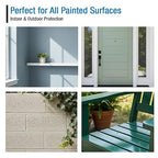 RainGuardPro Acrylic Paint Sealer 5 Gallons | Indoor Outdoor Protection | Water-Based, VOC-Free | Shields Surfaces from Water, UV, Weather | Easy Application | Semi-Satin Finish