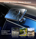 JUHOO Phone Holder for Car Magnetic Rotatable and Retractable, Fits iPhone 15, 14, 13, 12, Pro, Mini, MagSafe Case