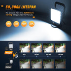 Nilight LED Light Bar 4Inch 48W Square Portable Flood Pod Cigarette Lighter Powered with Wiring Magnetic Base 16LEDs Fog Driving Work Roof Bumper Lights for Truck Tractor Golf Cart UTV