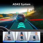 D80 4-Channel 4K Rear View Mirror Camera with ADAS and BSD,11” Touchscreen, Front and Rear and Left and Right Camera for Car，Super Night Vision, 24H Parking Monitoring Hardware kit,Free 64GB Card