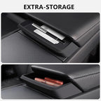 Center Console Organizer for Tesla Model 3 Highland 2024-2026 Model Y 2025-2026 Juniper Sunglasses Holder Armrest Key Card Phone Storage Box Glasses case Tray Tesla Interior Accessories