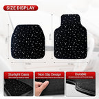 LED Illuminated Car Floor Mats with Remote Control, App Controlled RGB Color Changing Interior Lighting, Universal Fit 4-Piece Set