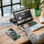 i.VALUX Embed in Desk Wireless Charger,15W Fast Charging Pad Phone Charger,Hidden Desk Grommet Qi Charging Station Compatible with iPhone 17/Air/16/15/14/13/12/11/11 Pro/8/Xs Max/XR/Galaxy S22/S21