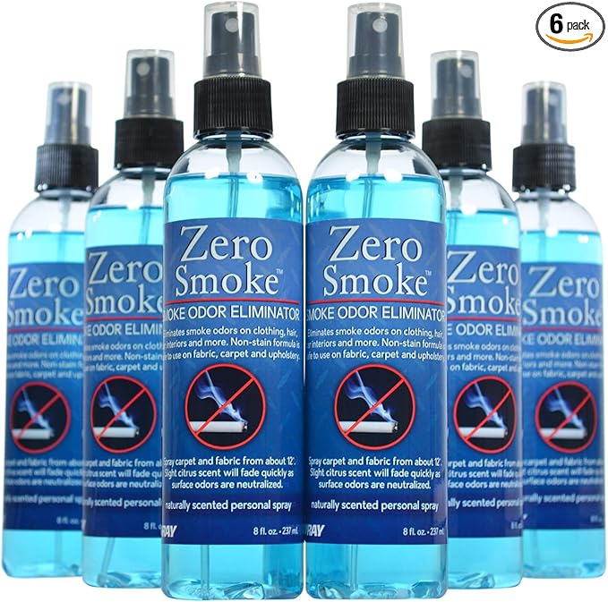 Jenray Smoke Odor Eliminator Spray 8 Oz. Smoke Smell Eliminator (6)