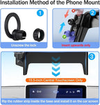 Car Phone Holder for 2021-2024 2025 Ford Mustang Mach-E 15.5-Inch Touchscreen, Cell Phone Mount Compatible with MagSafe