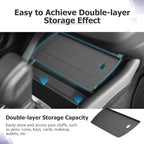 LUWU for 2025 2026 Subaru Forester Accessories Compatible with 2025 2026 Forester Wireless Charging Anti-Slip Mat - Center Console Cup Holder 2-Pack