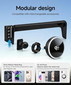 Qi2.2 Max 25W Fast Wireless Car Charger Phone Holder for 2014-2018 BMW The X5 / 2015-2019 BMW X6 10.2-Inch Screen, Magnetic Phone Mount Compatible with MagSafe