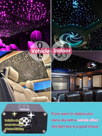 Twinkle 16W Mini Bluetooth APP Control Music Sync Fiber Optic Light Source RGBW Light Box Engine Diver for Car Starlight Headliner Home Indoor Star Ceiling Decoration