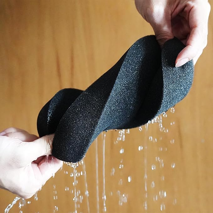 2 Pack Large Car Wash Sponge, Black & Gray Jumbo Bone Shape Sponges for Auto Detailing, Non-Scratch Foam Scrubber for Truck Boat Bike & Household Cleaning, High Absorbent Soft Washing Tool