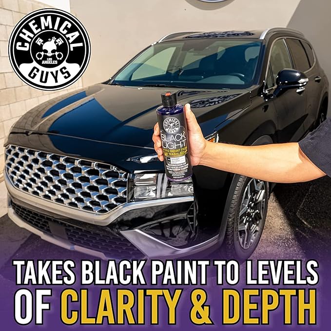 Chemical Guys CWS61964BK Car Wash Detailing Bucket, Mitt & Accessories Bundle (6 Items) Featuring Black Light Foaming Car Wash Soap, 64 oz (Half Gallon) - Works on Cars, Trucks, SUVs, RVs & More