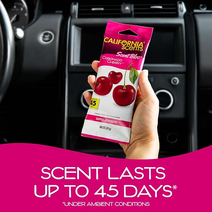 California Scents Power Bloc Car Air Freshener, Coronado Cherry Scent