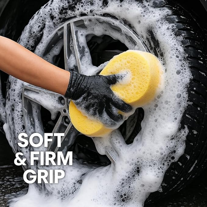 2-Pack Car Wash Sponges - Large Sponges, Extra Thick for All-Purpose Cleaning, Ideal for Vehicle Washing, Equipment Cleaning, Boat Cleaning