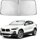 EcoNour Windshield Sunshade Compatible for BMW X2 2018-2021 2022 2023, Sun Visor for Front Windshield & Window Sun Shade Cover, UV Heat Blocker & Protector, Car Accessories