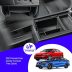2025 2024 2023 Civic Center Console Organizer Tray for 2023 2022 Honda Civic 11th Gen Sedan Hatchback Touring EX Sport Civic 2022 Accessories 2023 Central Console Organizer Insert Tray(2pcs)-S