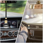 Ikeda Car Air Freshener: Hanging Car Smell Air Freshener | 10ml Hanging Car Perfume | Long Lasting Fragrance | Strong Scents Diffuser for Auto Home (Dark Night)