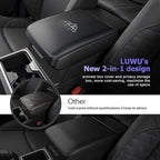 LUWU Center Console Cover Hidden Storage Box Compatible with 2025 2026 Toyota 4Runner Accessories Silicon Material Armrest Secret Arm Rest Cover Center Console Hidden Organizer Box (2 in 1 Design)