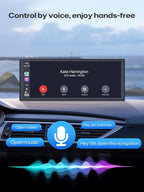 INNOVV V1 10.3" Wireless CarPlay & Android Auto, for Cars Without Factory CarPlay, True Plug & Play Magnetic Detachable, HD IPS Display, GPS Navigation, Fits All Cars