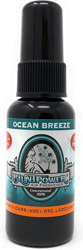 BluntPower (Ocean Breeze, 1 Pack) Concentrated Air Freshener for Room and Car Spray - Oil-Based Diffuser Spray Bottle - Long-Lasting Bathroom Spray, Car Freshener, & Odor Eliminator Spray