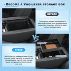 BIXUAN 2024-2026 TX Center Console Organizer for 2024 2025 2026 Lexus TX350/TX350h/TX450h+/TX500h Armrest Insert Tray+Dashboard Organizer Behind Screen Middle Console Storage Box 2026 TX Accessories
