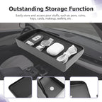 LUWU 2026 Mustang Mach E Dashboard Storage Tray Compatible with Ford Mustang Mach E 2021-2026 Accessories Center Console Display Box Hidden Organizer Tray Behind Screen (Only Fit for 15.5inch Screen)