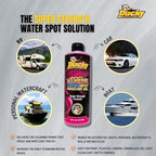 DUCKY PRODUCTS Xtreme Water Spot Remover Gel - Instantly Removes Hard Water Spots and Stains - Works on Cars, Trucks, Boats, RVs, Motorcycles, and More - 16 fl oz. - D1035 Pink