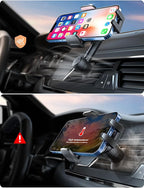 Phone Mount for Car Vent: [Never Blocking] Air Vent Cell Phones Holder for iPhone & Samsung Android Smartphone [Thick Cases Friendly] Hands-Free Auto Mobile Phone Stand (Pink)