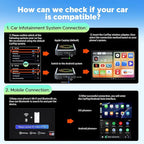 LAMTTO 3-in-1 Wireless Carplay Android Auto Adapter Built-in Net-Flix YouTube Tiktok Apps Magic Box Video Player with 5.8GHz WiFi USB Drive Convert Wired to Wireless for OEM CarPlay Cars (2016-2024)