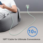 USB C Charger Type C Charger Fast Charging 10FT 45W Samsung Chargers 2-Pack with iPhone Air/17/17 Plus/17 Pro/17 Pro Max/16/16 Plus/16 Pro/16 Pro Max/15/15 Pro Max/iPad Pros/Galaxy S25 S24(Green)