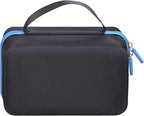 Aproca Case Compatible with EYYA Handheld Cordless Car Vacuum Cleaner, Portable Storage Hard Bag for Accessories - Black with Blue Zipper (Case Only)
